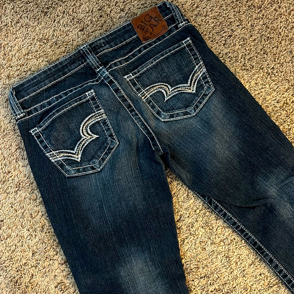 Big Star Dark Blue Ankle Jeans